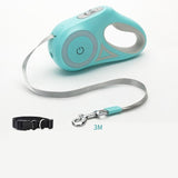 Telescopic Retractable Dog Leash with Optional Collar Set