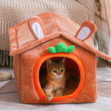 Cozy Radish-Shaped Pet Nest – Soft and Stylish Bed for Cats and Small Dogs