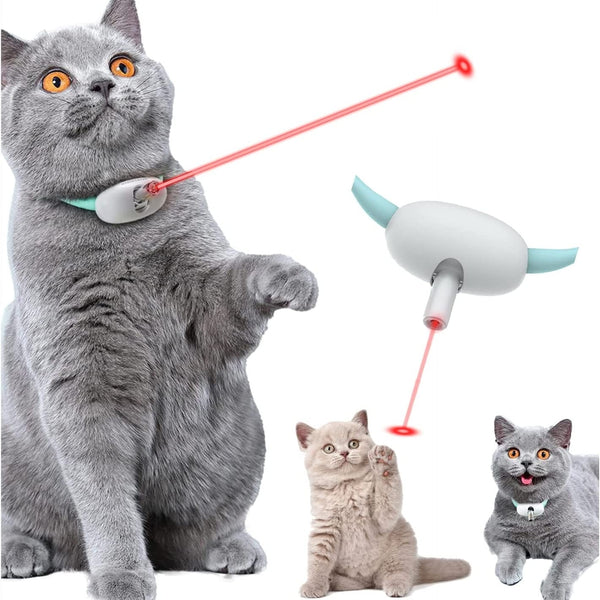 Smart Teasing Cat Collar - Interactive Laser Toy for Cats